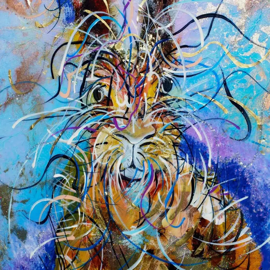 Frolic and Bounce - SOLD by artist Rozanne Bell - Wyecliffe Galleries