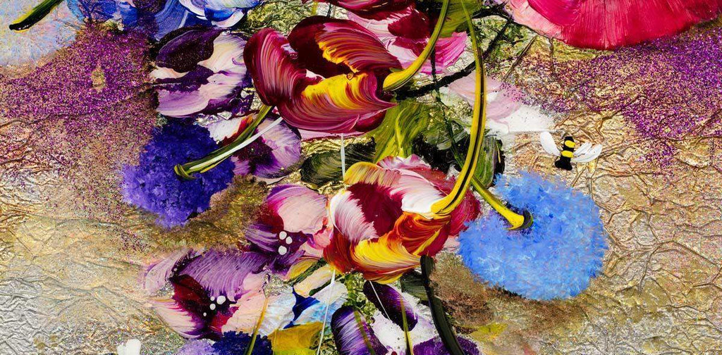 Fully Bloomed - Original - SOLD by artist Rozanne Bell - Wyecliffe Galleries