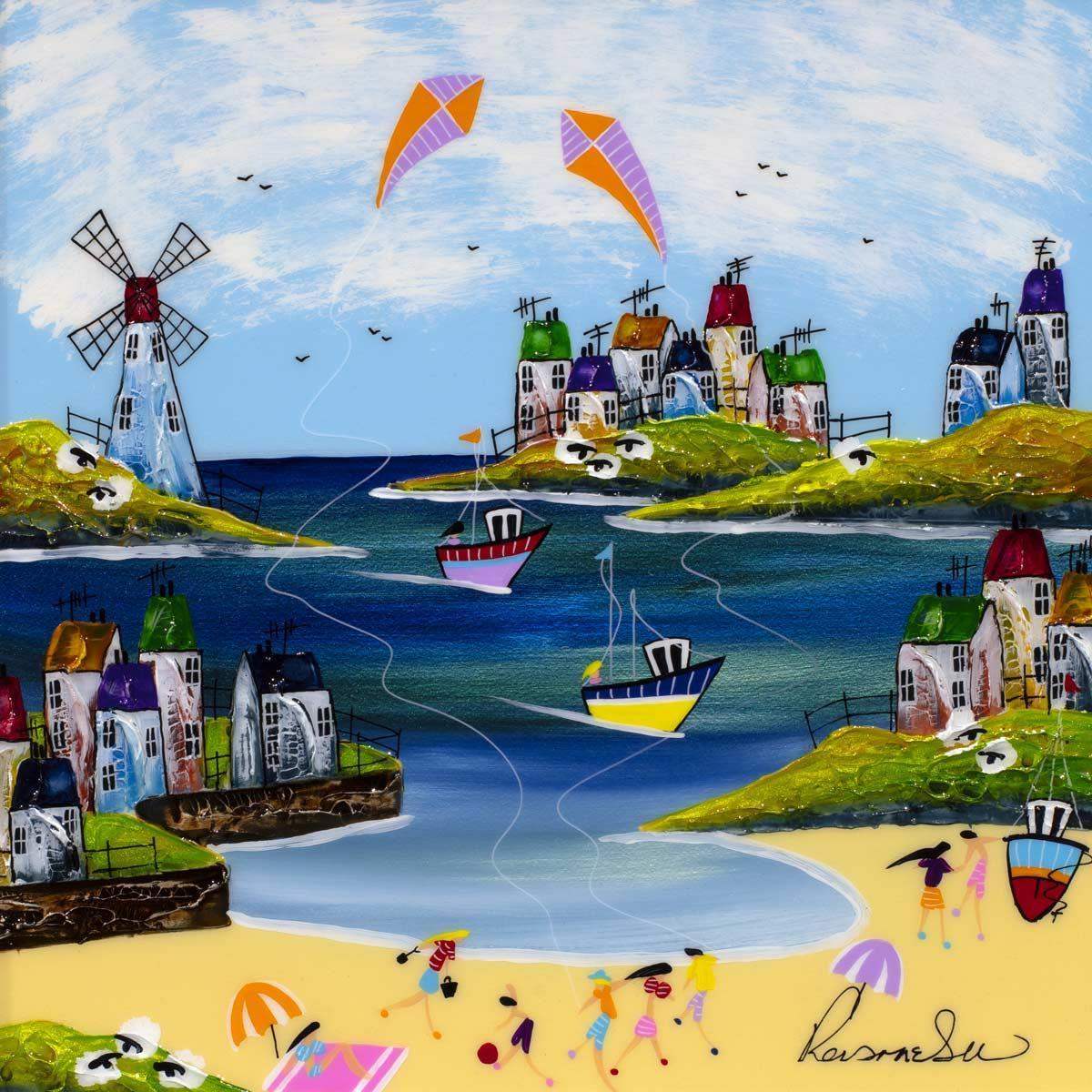 Fun and Games - Original - SOLD by artist Rozanne Bell - Wyecliffe Galleries