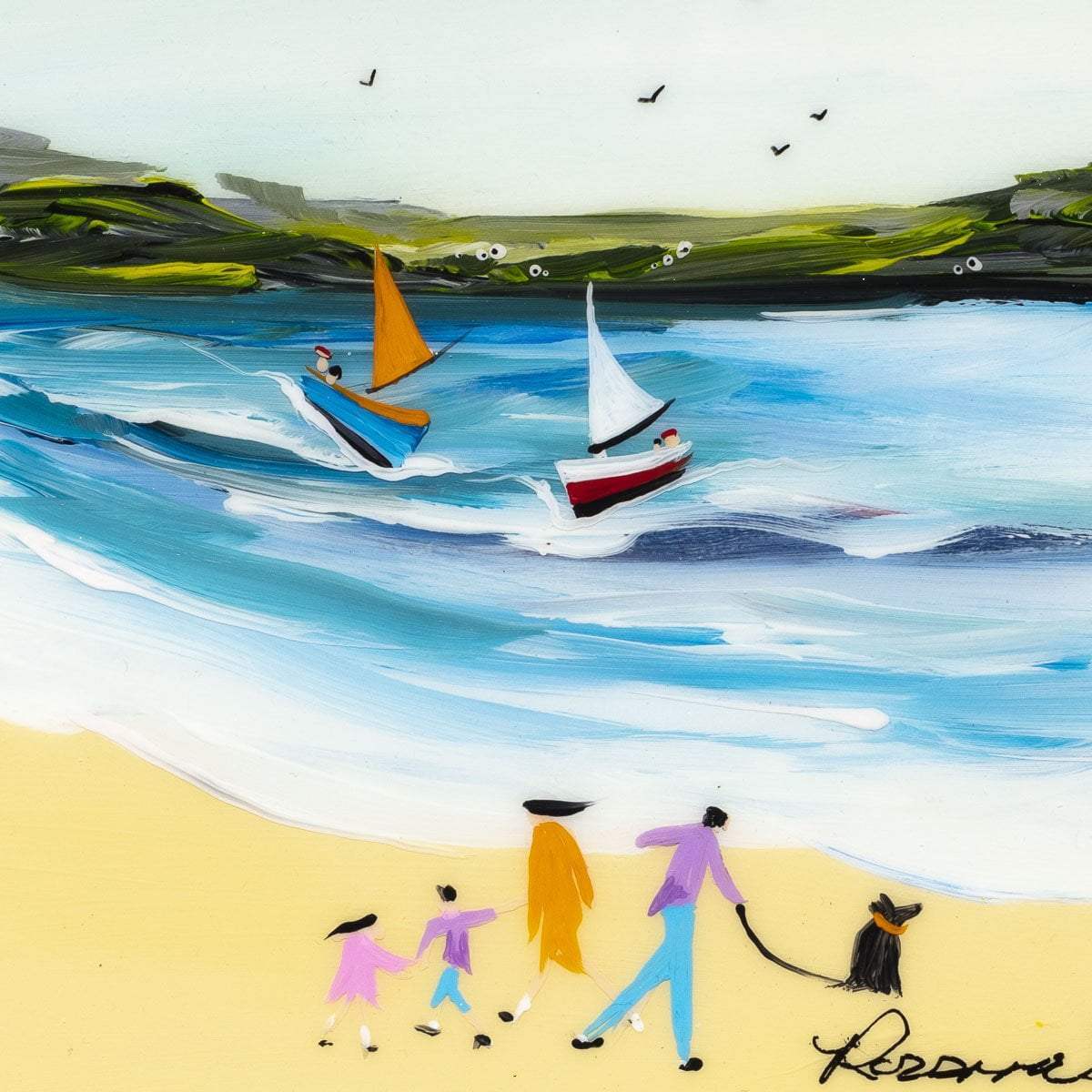 Fun in the Sun II - Original - SOLD by artist Rozanne Bell - Wyecliffe Galleries