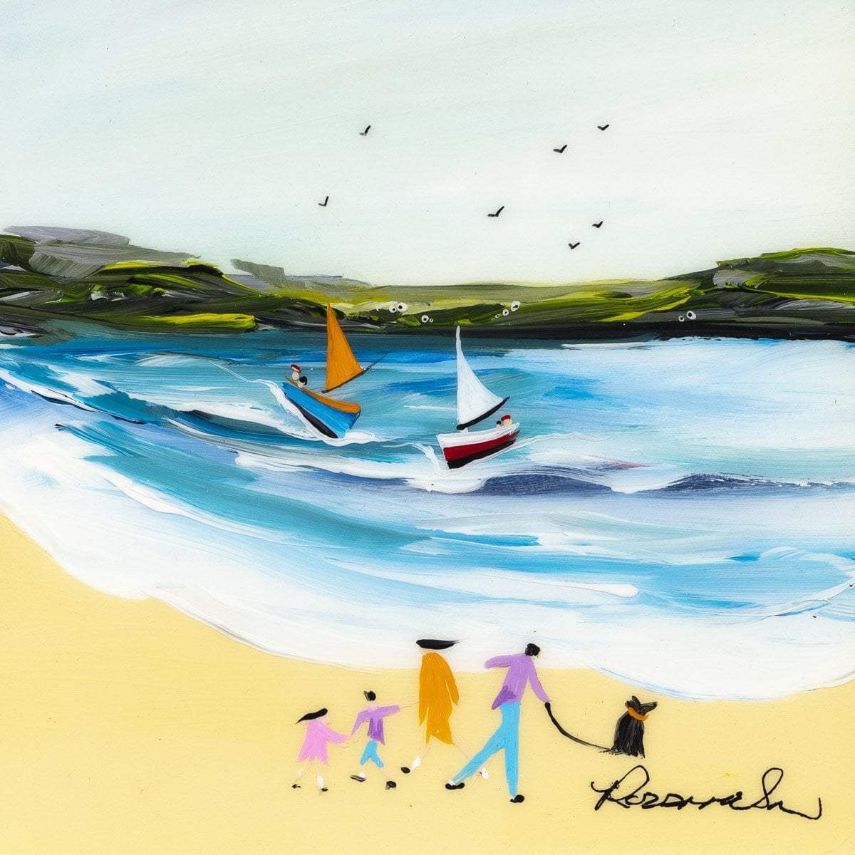 Fun in the Sun II - Original - SOLD by artist Rozanne Bell - Wyecliffe Galleries