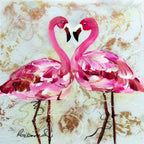 Fuschia Fusion - Original - SOLD by artist Rozanne Bell - Wyecliffe Galleries