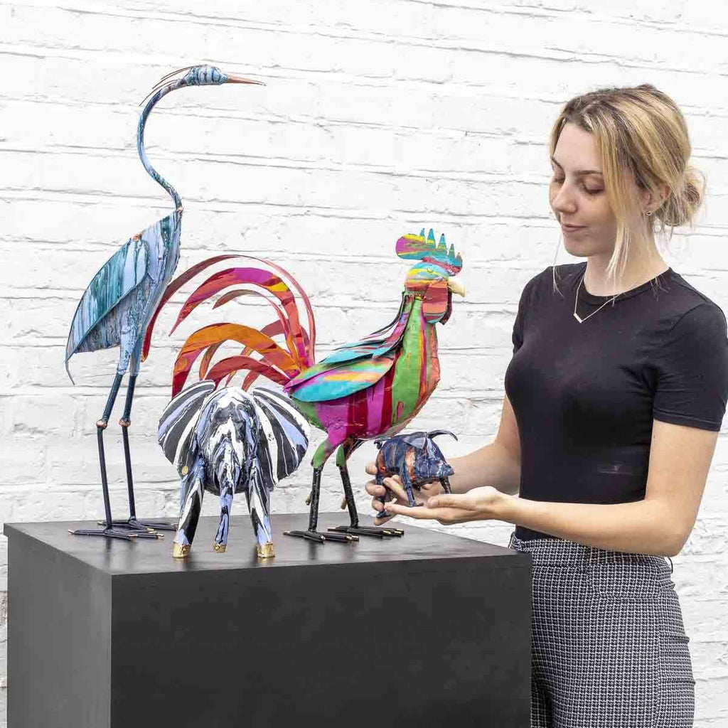 Garrett - Original Sculpture - SOLD by artist Rozanne Bell - Wyecliffe Galleries