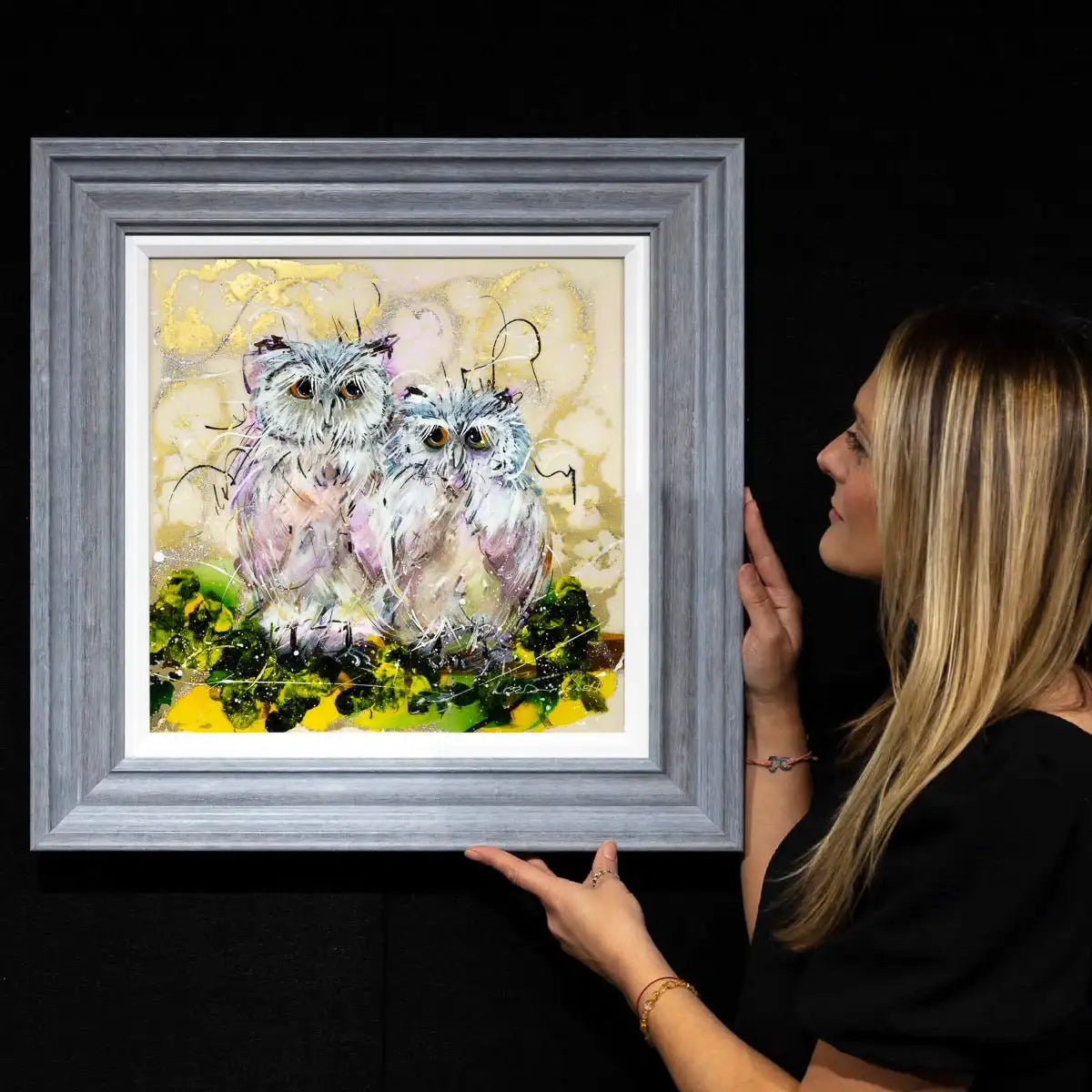 Genna and Geoffrey - Original - SOLD by artist Rozanne Bell - Wyecliffe Galleries