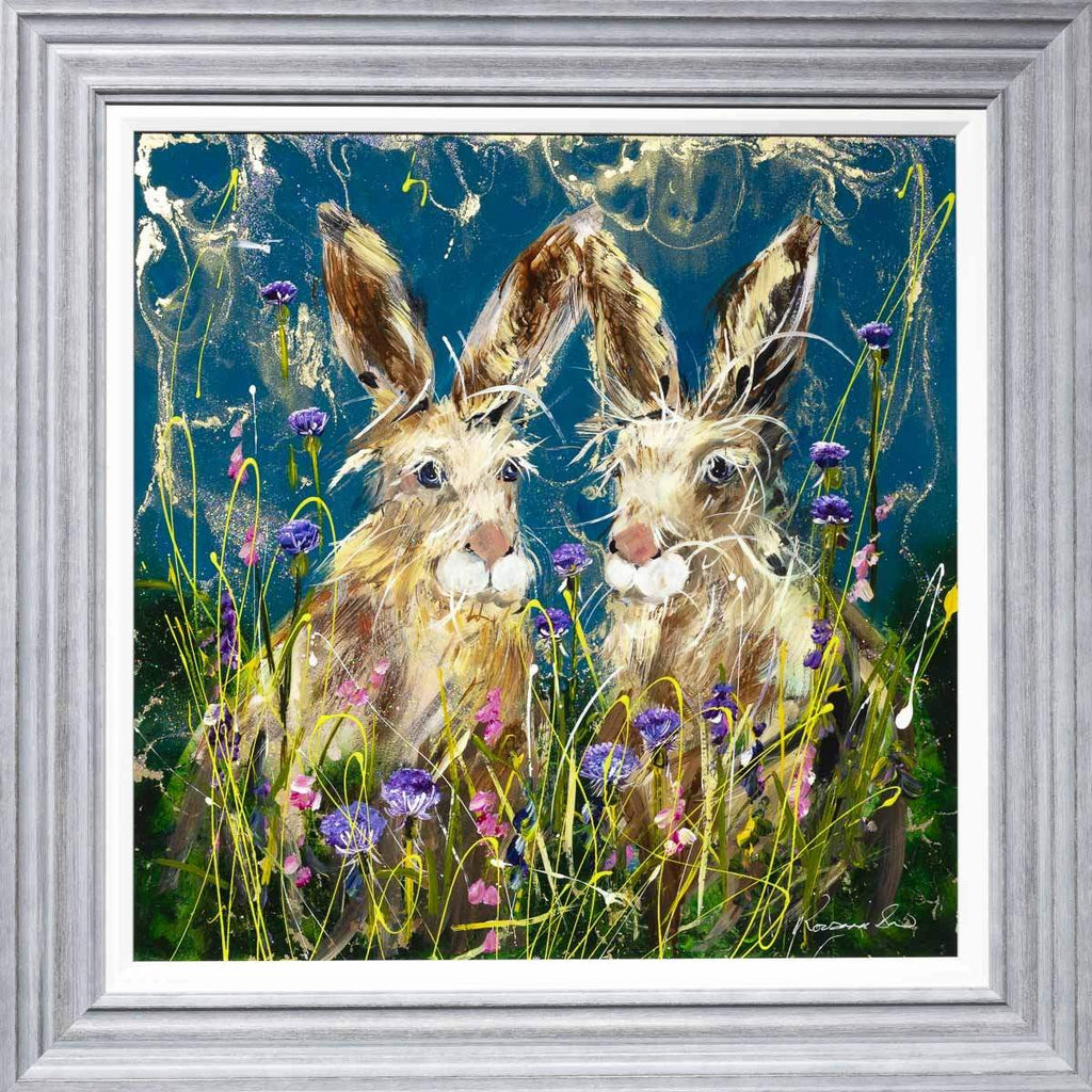 George and I - Original - SOLD by artist Rozanne Bell - Wyecliffe Galleries