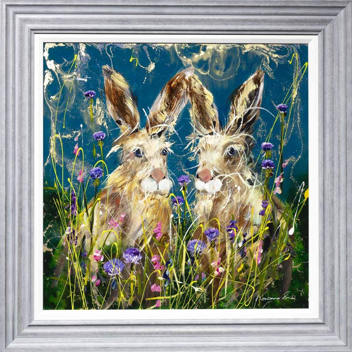 George and I - Original - SOLD by artist Rozanne Bell - Wyecliffe Galleries