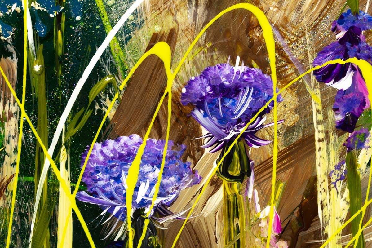 George and I - Original - SOLD by artist Rozanne Bell - Wyecliffe Galleries