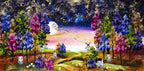 Glimmering Nights - Original - SOLD by artist Rozanne Bell - Wyecliffe Galleries