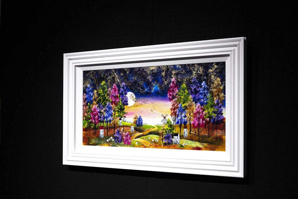 Glimmering Nights - Original - SOLD by artist Rozanne Bell - Wyecliffe Galleries