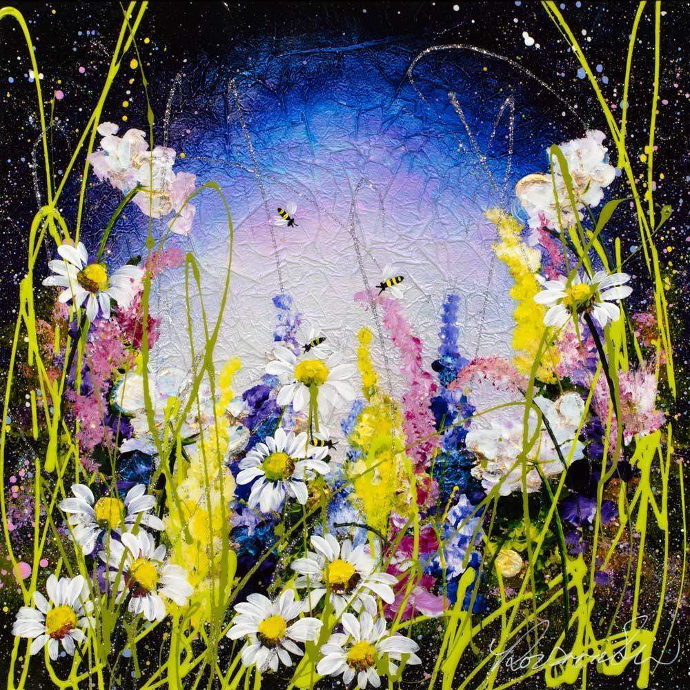 Glistening Skies - Original - SOLD by artist Rozanne Bell - Wyecliffe Galleries