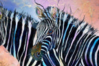 Go Faster Stripes - Original - SOLD by artist Rozanne Bell - Wyecliffe Galleries