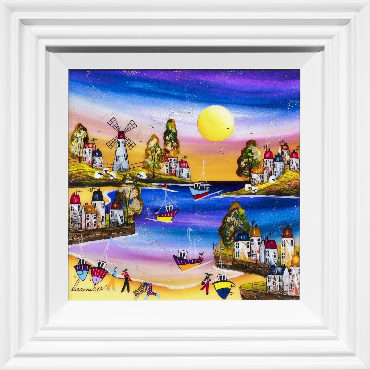 Going Fishing Rozanne Bell Framed