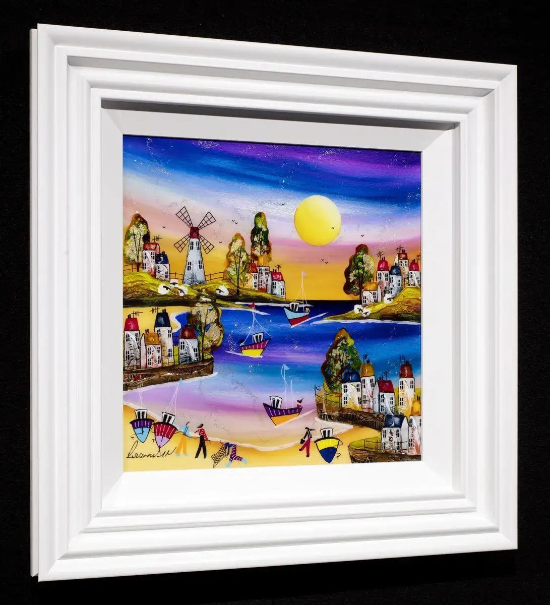 Going Fishing - Original - SOLD by artist Rozanne Bell - Wyecliffe Galleries