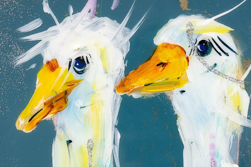 Going For A Paddle - Original - SOLD by artist Rozanne Bell - Wyecliffe Galleries