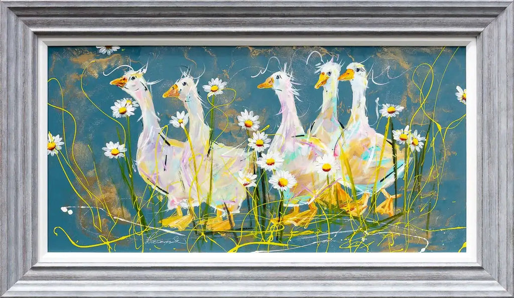 Going For A Paddle - Original - SOLD by artist Rozanne Bell - Wyecliffe Galleries