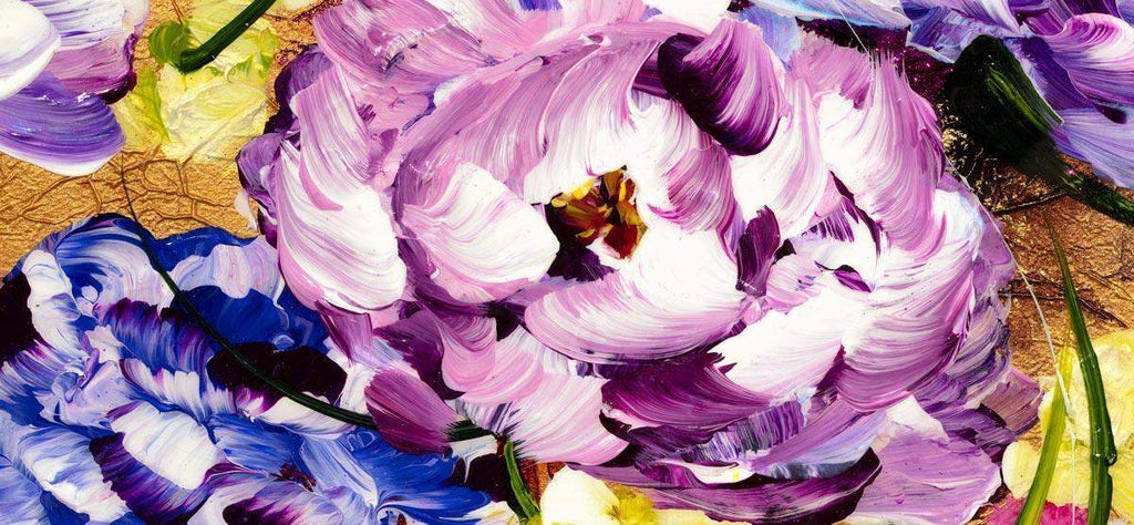 Golden Display - Original - SOLD by artist Rozanne Bell - Wyecliffe Galleries