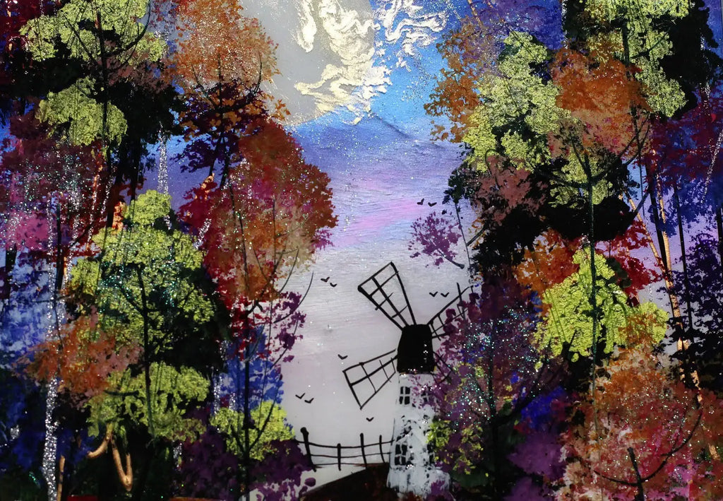 Golden Sky I - Original - SOLD by artist Rozanne Bell - Wyecliffe Galleries