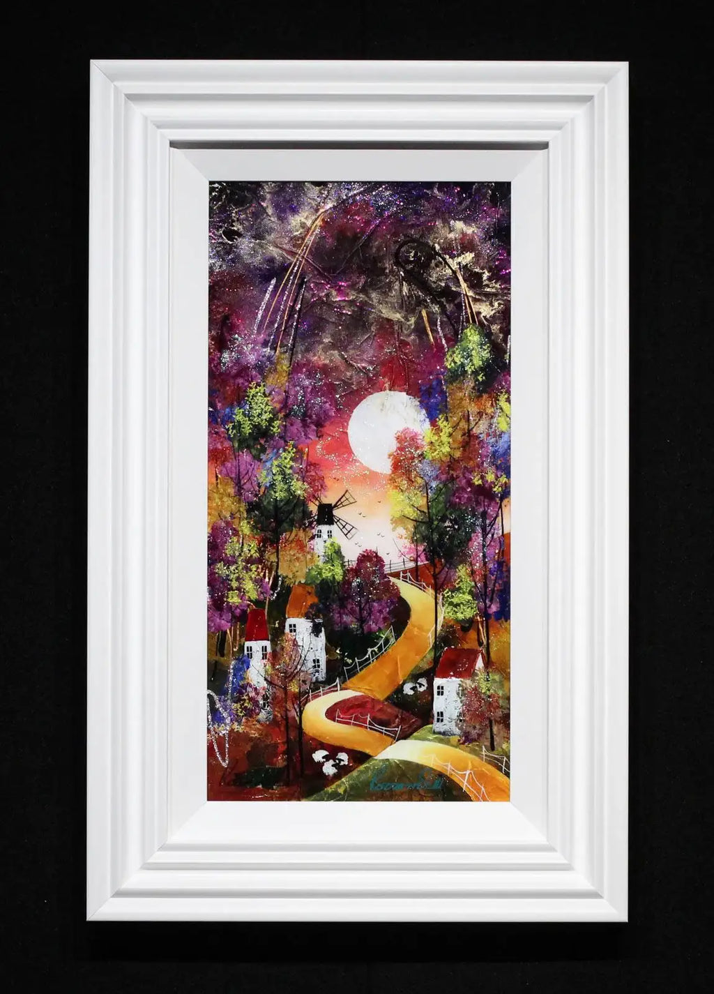 Golden Sky II - Original - SOLD by artist Rozanne Bell - Wyecliffe Galleries