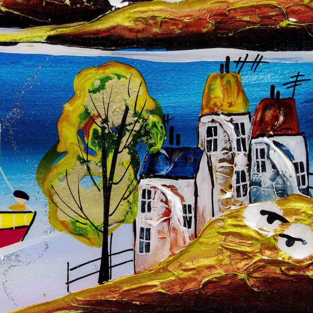 Harbour Approach - Original - SOLD by artist Rozanne Bell - Wyecliffe Galleries