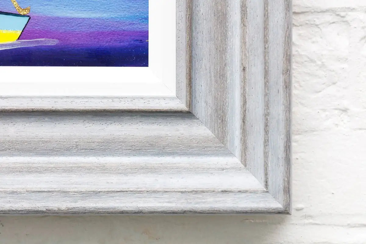 Harbour Bathed In Moonlight - Original - SOLD by artist Rozanne Bell - Wyecliffe Galleries