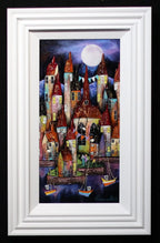 Harbour Lights - SOLD by artist Rozanne Bell - Wyecliffe Galleries