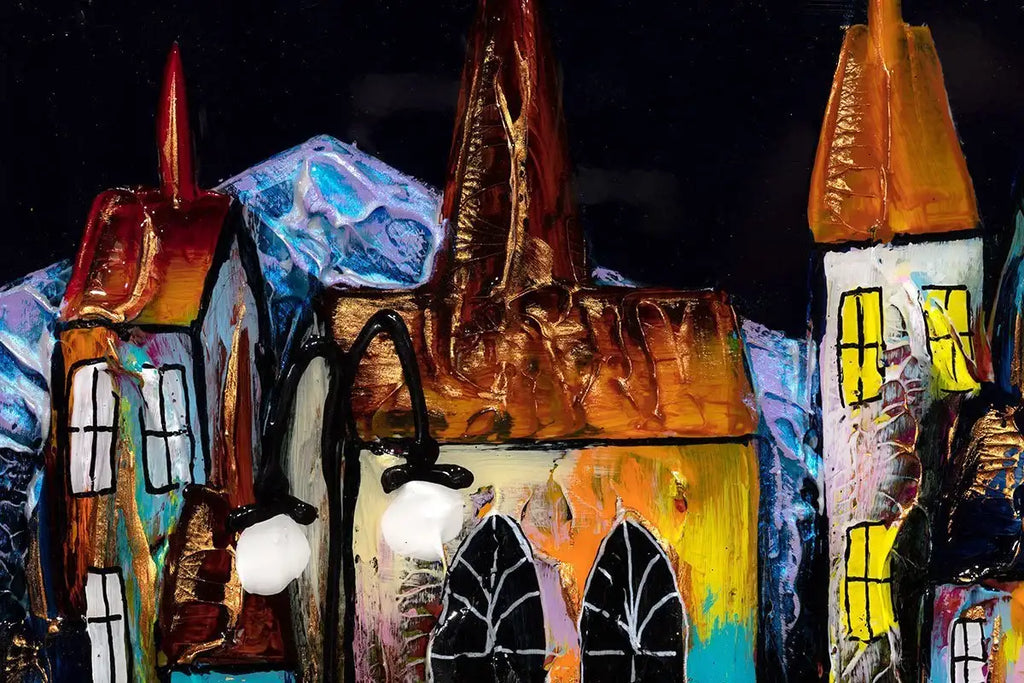 Harbour Nights - Original - SOLD by artist Rozanne Bell - Wyecliffe Galleries