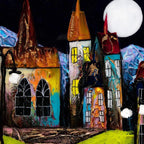 Harbour Nights - Original - SOLD by artist Rozanne Bell - Wyecliffe Galleries