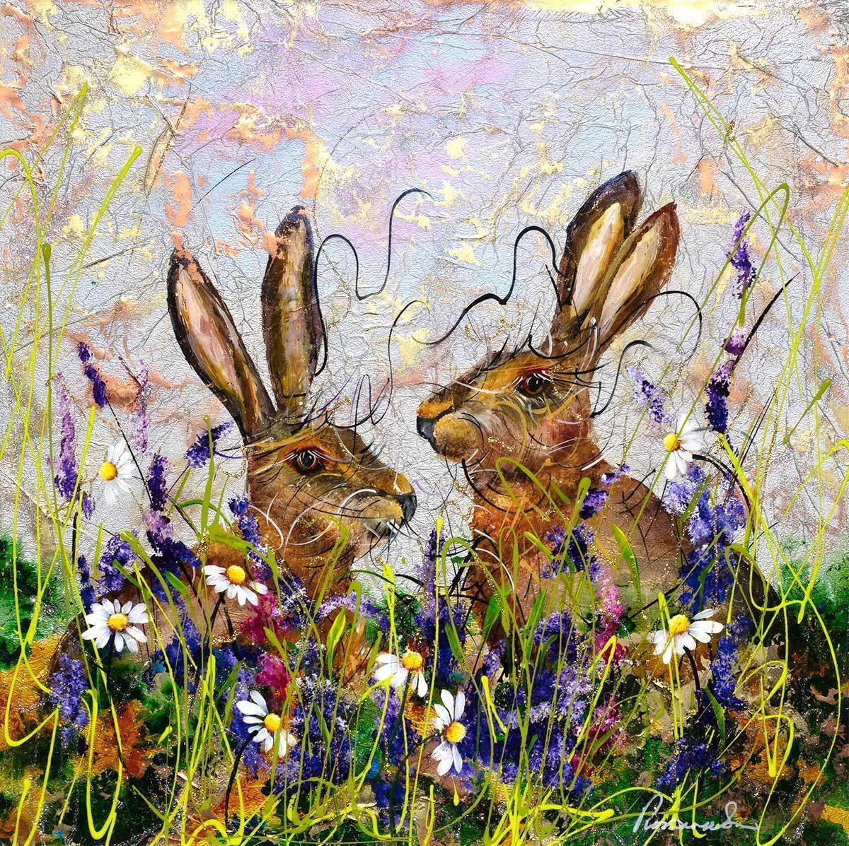 Harley and Harry - Original - SOLD by artist Rozanne Bell - Wyecliffe Galleries