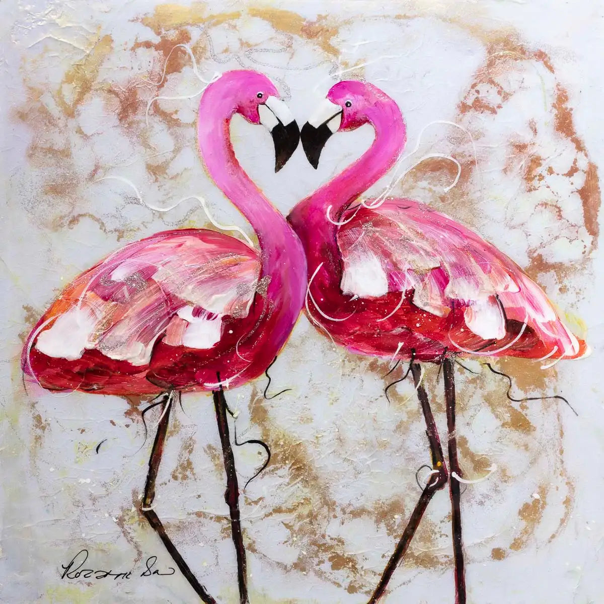 Harmony With You - Original - SOLD by artist Rozanne Bell - Wyecliffe Galleries