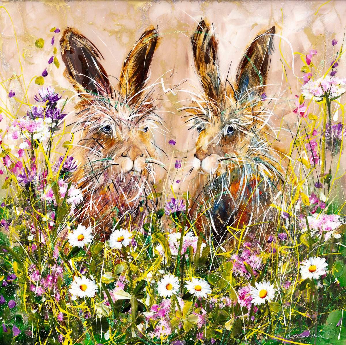 Harold and Holly - Original SOLD by artist Rozanne Bell - Wyecliffe Galleries