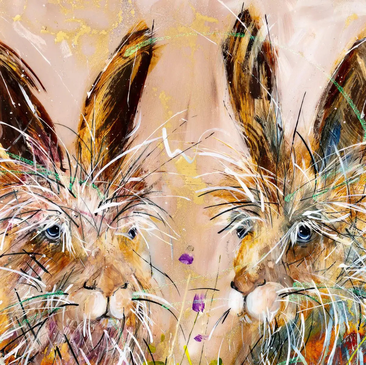 Harold and Holly - Original SOLD by artist Rozanne Bell - Wyecliffe Galleries
