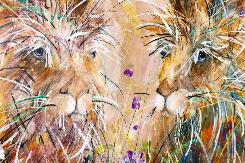 Harold and Holly - Original SOLD by artist Rozanne Bell - Wyecliffe Galleries