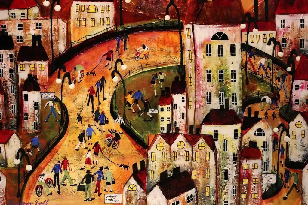 Harvest Moon - SOLD by artist Rozanne Bell - Wyecliffe Galleries