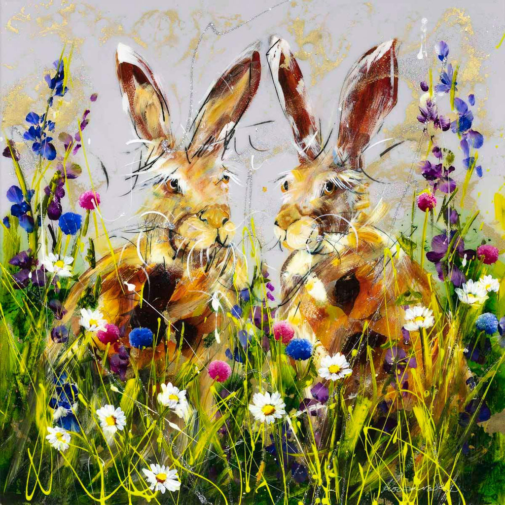 Harvey & Hallie - SOLD by artist Rozanne Bell - Wyecliffe Galleries