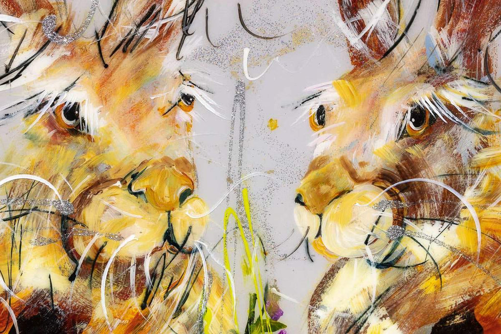 Harvey & Hallie - SOLD by artist Rozanne Bell - Wyecliffe Galleries