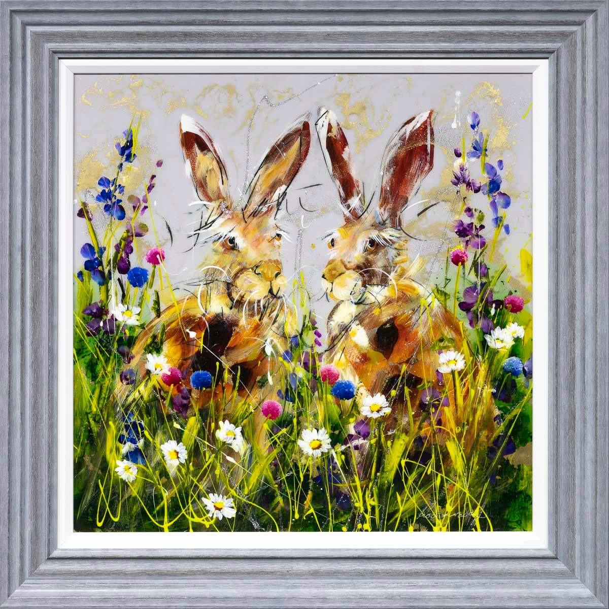 Harvey & Hallie - SOLD by artist Rozanne Bell - Wyecliffe Galleries
