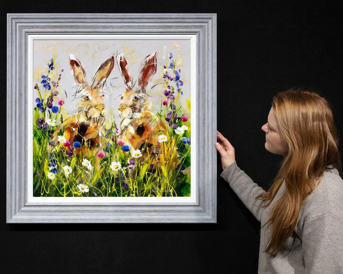 Harvey & Hallie - SOLD by artist Rozanne Bell - Wyecliffe Galleries