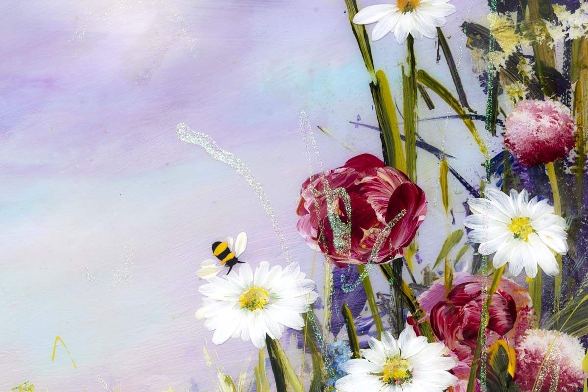 Hazes of Purple - Original by artist Rozanne Bell - Wyecliffe Galleries