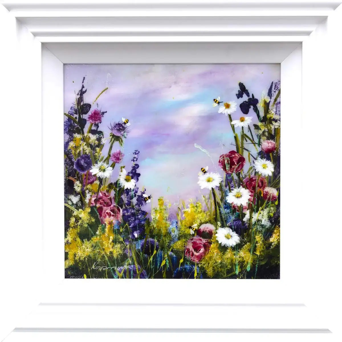 Hazes of Purple - Original by artist Rozanne Bell - Wyecliffe Galleries