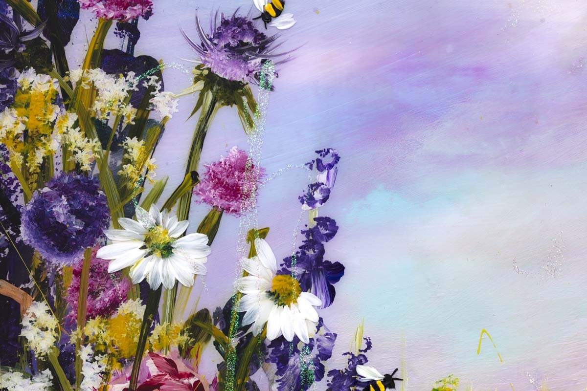 Hazes of Purple - Original by artist Rozanne Bell - Wyecliffe Galleries