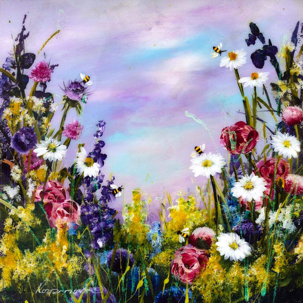 Hazes of Purple - Original by artist Rozanne Bell - Wyecliffe Galleries