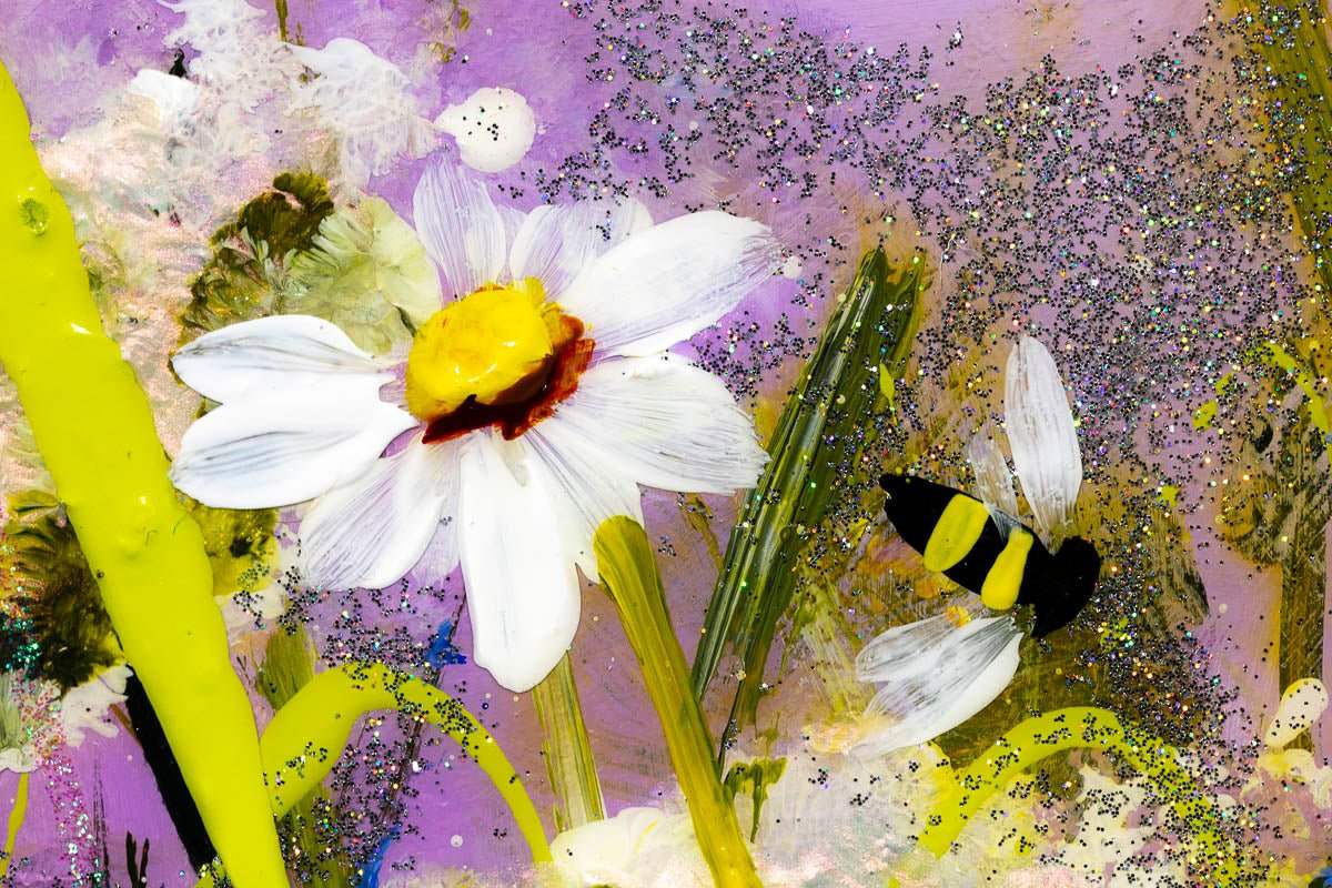 Hazy Fields - Original - SOLD by artist Rozanne Bell - Wyecliffe Galleries