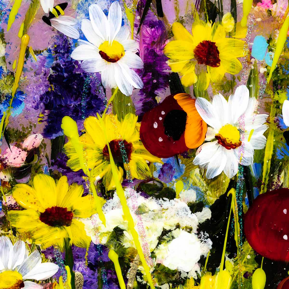 Hazy Fields - Original - SOLD by artist Rozanne Bell - Wyecliffe Galleries