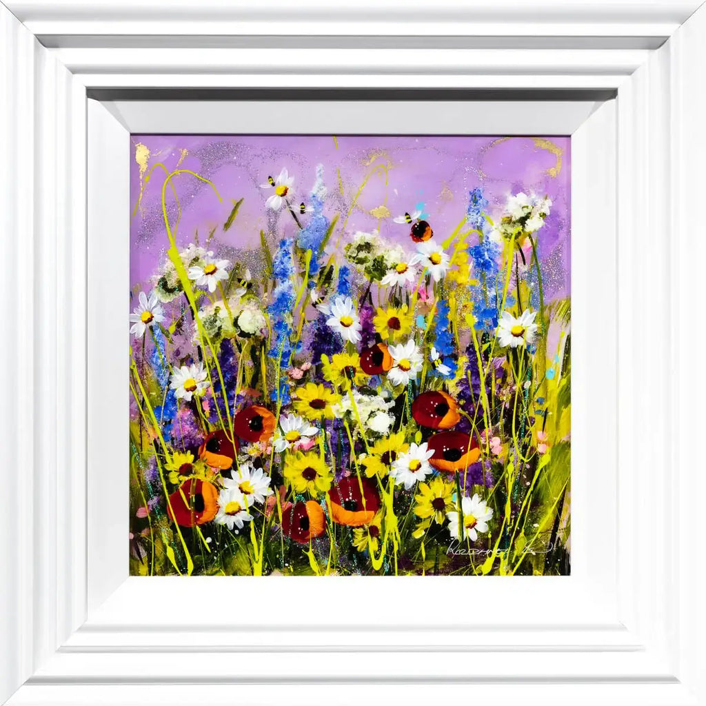 Hazy Fields - Original - SOLD by artist Rozanne Bell - Wyecliffe Galleries