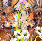 Hector and Harold - Original - SOLD by artist Rozanne Bell - Wyecliffe Galleries