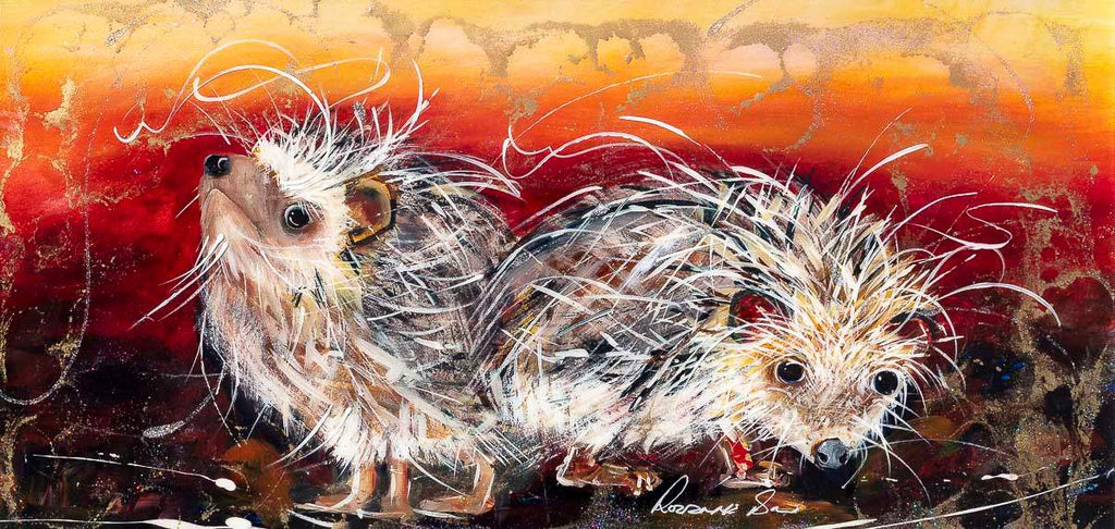 Herbert and Henry - Original - SOLD by artist Rozanne Bell - Wyecliffe Galleries
