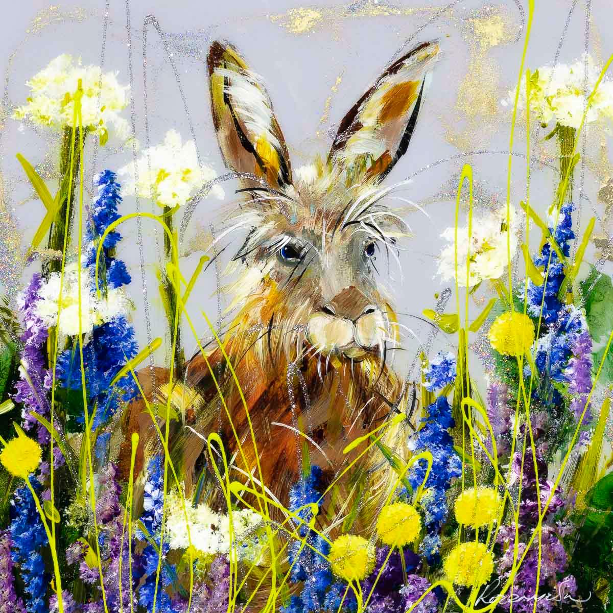 Hide and Seek - Original - SOLD by artist Rozanne Bell - Wyecliffe Galleries