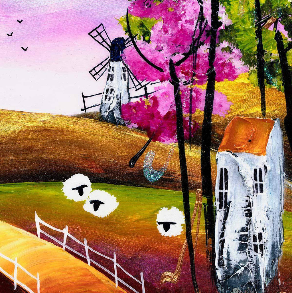 Hillside - Original - SOLD by artist Rozanne Bell - Wyecliffe Galleries