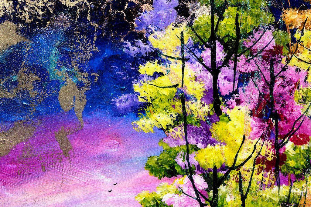 Hillside - Original - SOLD by artist Rozanne Bell - Wyecliffe Galleries