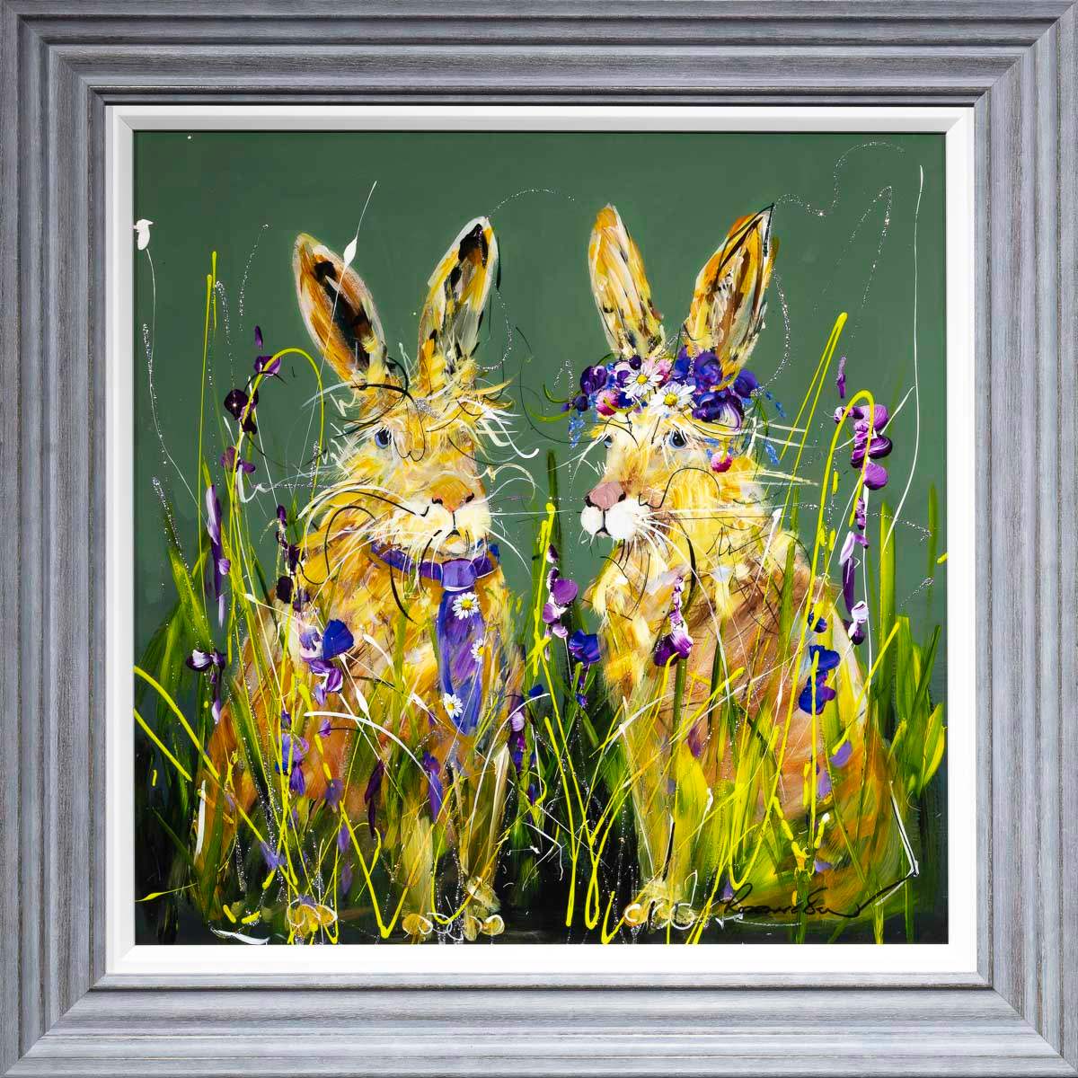 His and Hers - Original - SOLD by artist Rozanne Bell - Wyecliffe Galleries